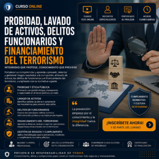 Curso de Probidad, Lavado de Activos, Delitos Funcionarios y Financiamiento del Terrorismo
